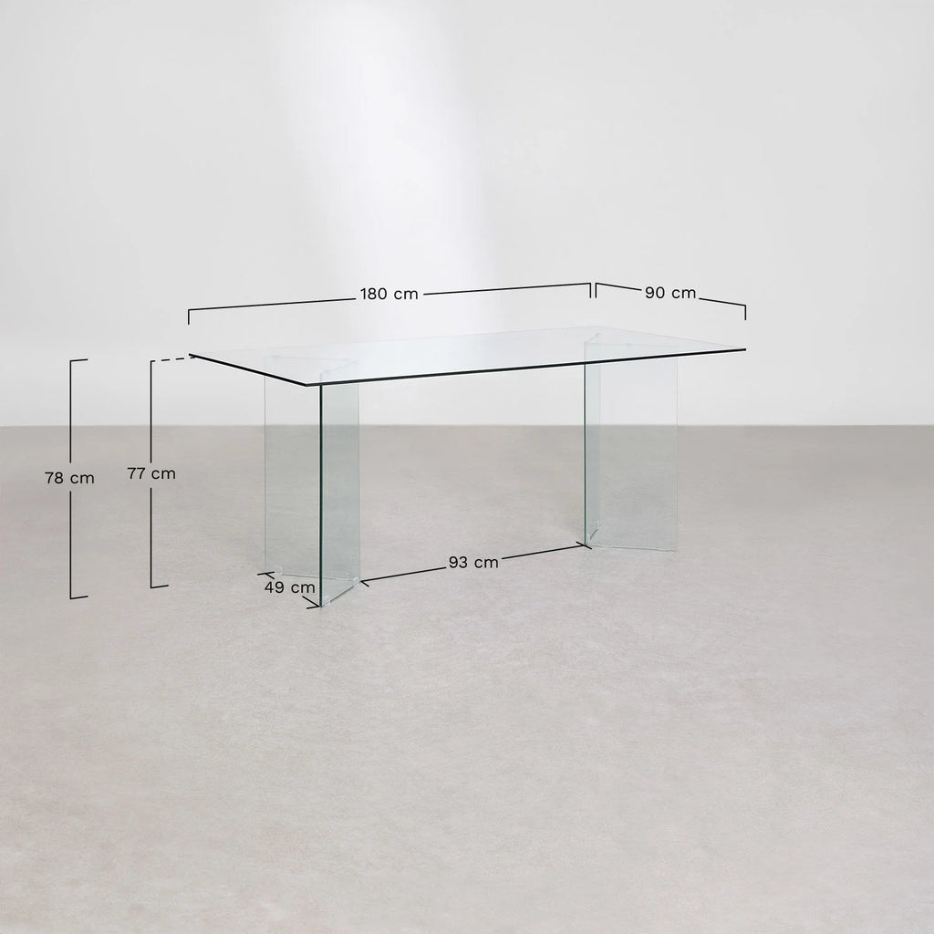 Purio stiklinis stalas