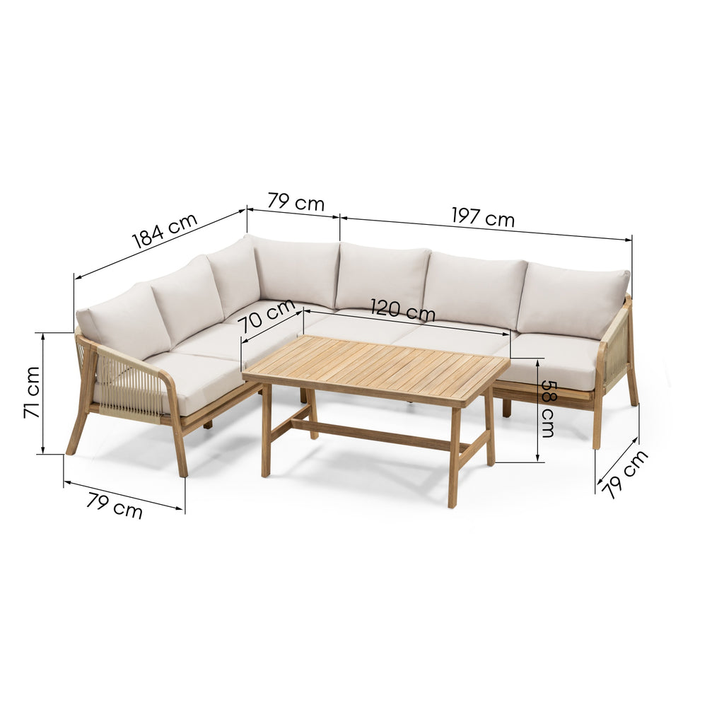 Castello kampinė sofa