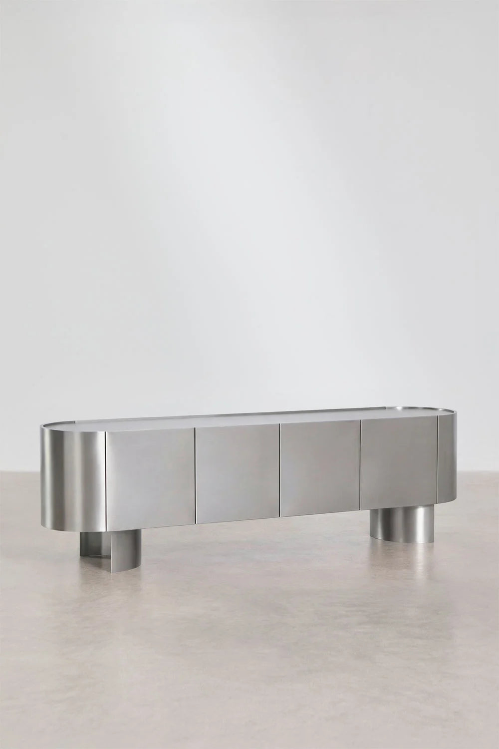 Luena nerūdijančio plieno televizoriaus spintelė