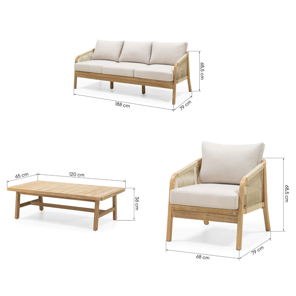 Castello lauko baldų komplektas